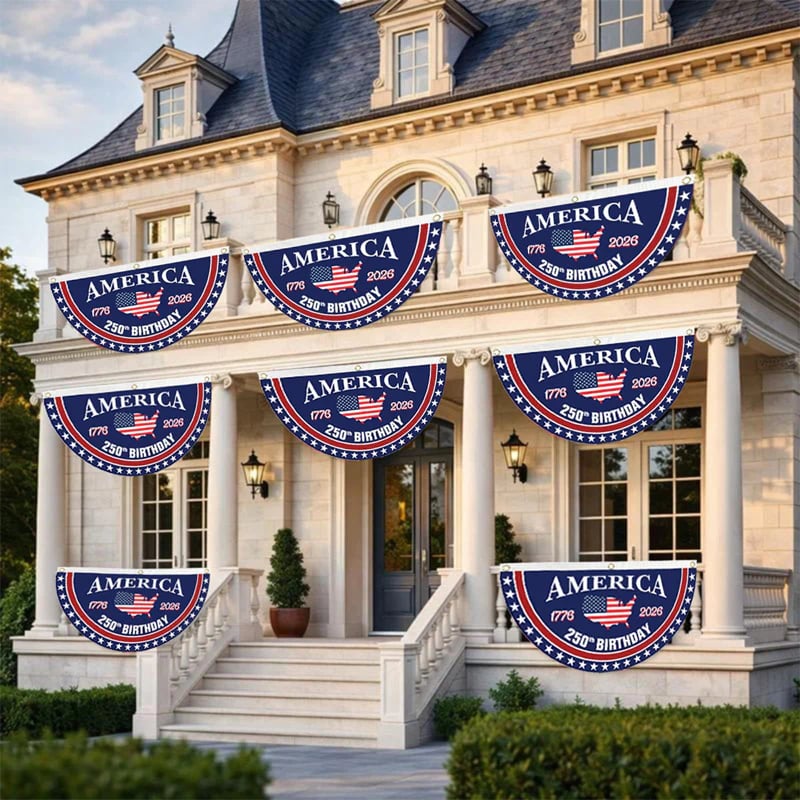 🎇 250th Anniversary USA Fan Flag 🇺🇸